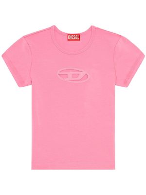 Diesel T-Angie cut-out logo T-shirt - Pink