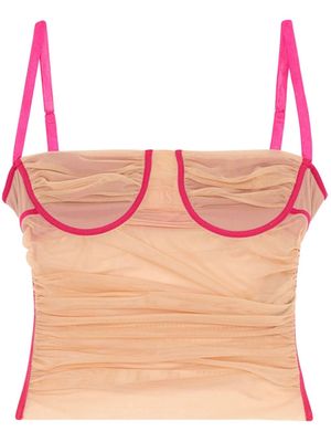 Diesel T-HAILYNA ruched camisole top - Neutrals