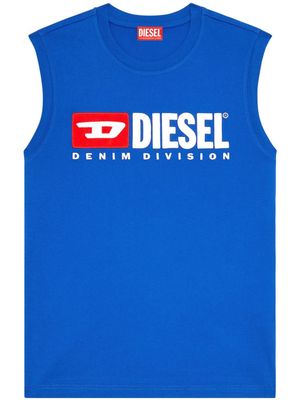 Diesel T-Isco-Div logo-print tank top - 8CR BLUE