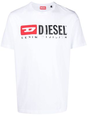 Diesel T-Just-Divstroyed cotton T-shirt - White