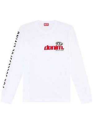 Diesel T-Just-Ls-L5 cotton t-shirt - White