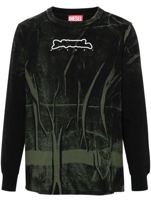 Diesel T-JUST-LS-N long-sleeves T-shirt - Black