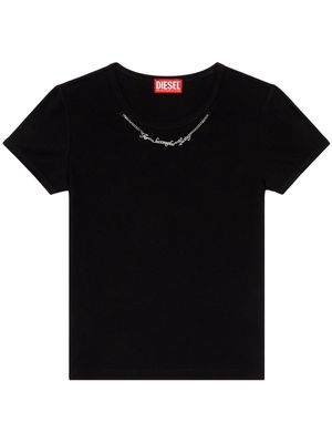 Diesel T-Matic chain-embellished T-shirt - Black