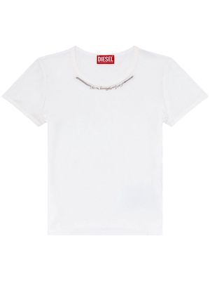 Diesel T-Matic chain-embellished T-shirt - White