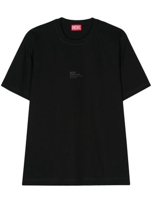 Diesel T-Must-Slits-N2 cotton T-Shirt - Black