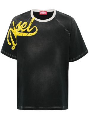 Diesel T-Roxt-Slits cotton T-shirt - Black