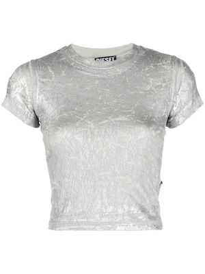 Diesel T-Skinzy-E1 ribbed T-shirt - Grey