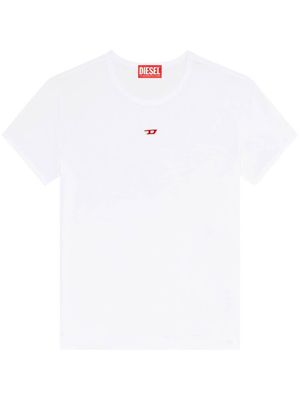 Diesel T-Uncutie-Long-D cotton T-shirt - White