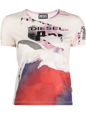 Diesel T-Uncutie-Poff short-sleeve T-shirt - Neutrals