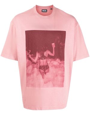 Diesel T-WASH-E6 graphic T-shirt - Pink