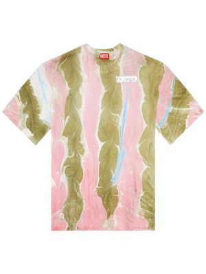 Diesel T-Wash-L2 cotton T-shirt - Pink