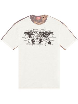 Diesel T-Washbicol cotton T-shirt - White