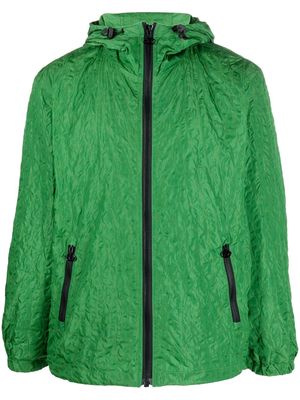 Diesel textured hooded jacket - Green
