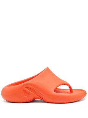 Diesel thong-strap slip-on sandals - Orange
