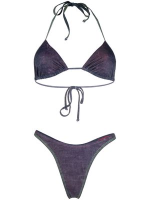 Diesel triangle bikini set - Blue