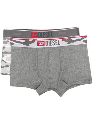 Diesel two-pack logo boxers - Grey