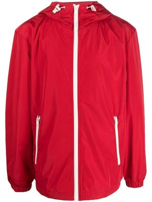 Diesel two-pocket zip-up hooded jacket - Red
