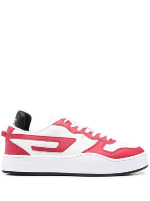 Diesel two tone lace-up sneakers - White