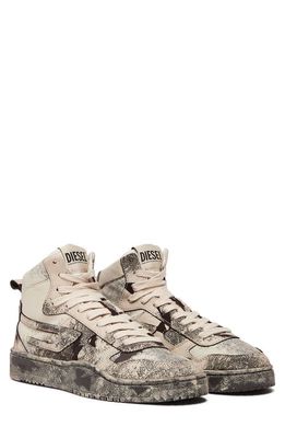 DIESEL Ukiyo Mid Sneaker in Off White Multi