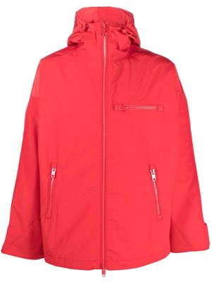 Diesel W-Hennes logo-piped parka - Red