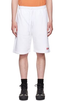 Diesel White P-Crown Shorts