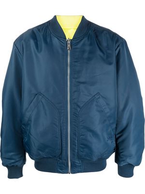 Diesel zip-fastening bomber jacket - Blue