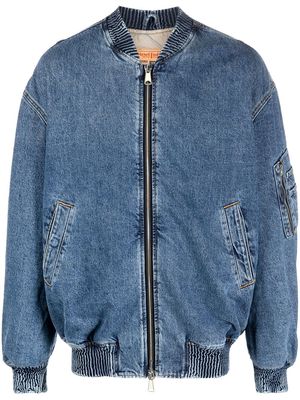 Diesel zip-fastening denim jacket - Blue