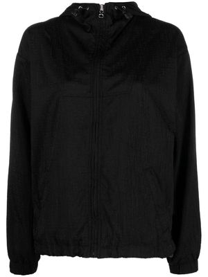 Diesel zip-front hooded jacket - Black