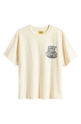 DIET STARTS MONDAY Diner Cotton Graphic T-Shirt in Antique White