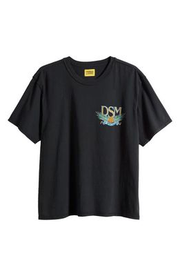 DIET STARTS MONDAY Tiger Cotton Graphic T-Shirt in Vintage Black