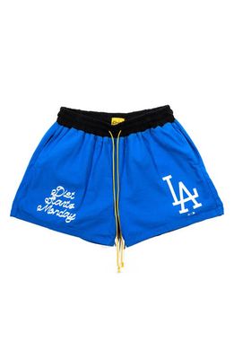DIET STARTS MONDAY x '47 Dodgers Team Shorts in Blue