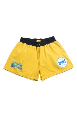 DIET STARTS MONDAY x '47 Mariners Team Shorts in Yellow