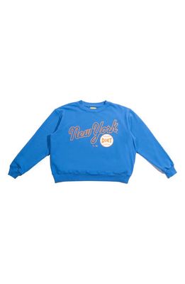 DIET STARTS MONDAY x '47 Mets City Cotton Graphic Sweatshirt in Blue