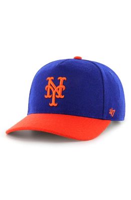 DIET STARTS MONDAY x '47 Mets Wool Blend Baseball Cap in Blue