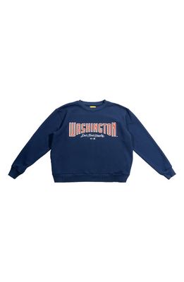 DIET STARTS MONDAY x '47 Nationals City Cotton Graphic Sweatshirt in Navy