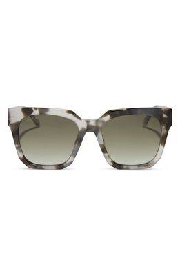 DIFF Ariana II 54mm Gradient Square Sunglasses in Kombu/Olive Gradient