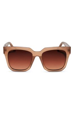 DIFF Ariana II 54mm Gradient Square Sunglasses in Taupe/Brown Gradient
