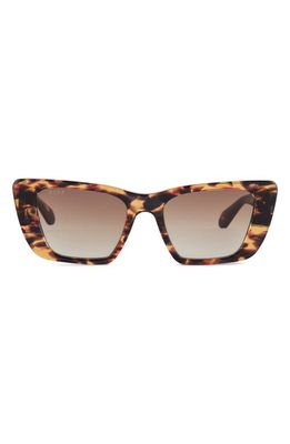 DIFF Aura 51mm Gradient Cat Eye Sunglasses in Brown Gradient