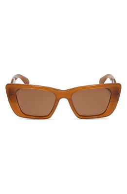 DIFF Aura 51mm Gradient Cat Eye Sunglasses in Brown