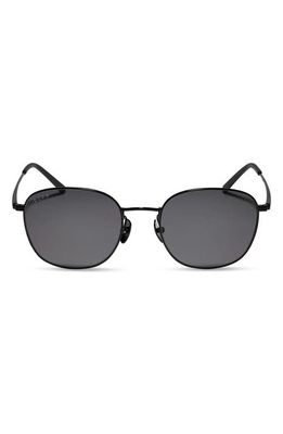 DIFF Axel 51mm Round Sunglasses in Black/Grey
