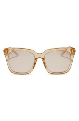 DIFF Bella 54mm Gradient Square Sunglasses in Honey Crystal Flash 