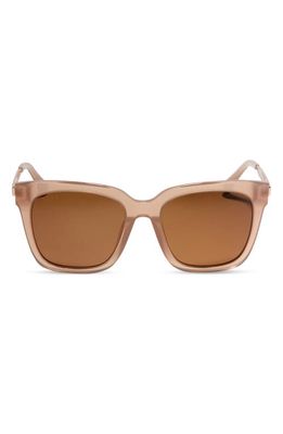 DIFF Bella 54mm Polarized Square Sunglasses in Taupe/Brown