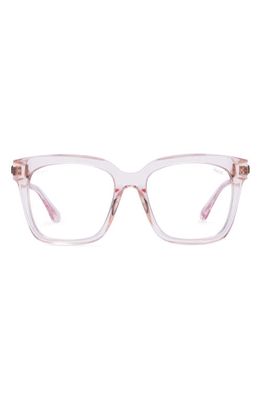 DIFF Bella 54mm Square Optical Glasses in Ginger Crystal/Clear