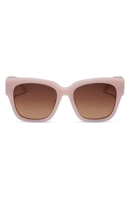 DIFF Bella II 54mm Gradient Square Sunglasses in Brown Gradient