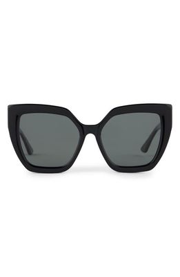 DIFF Blaire 55mm Polarized Cat Eye Sunglasses in Grey