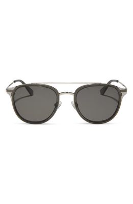 DIFF Camden 52mm Polarized Aviator Sunglasses in Grey 