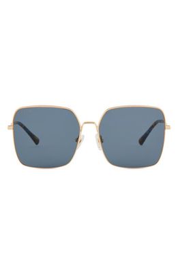 DIFF Clara 59mm Polarized Square Sunglasses in Grey