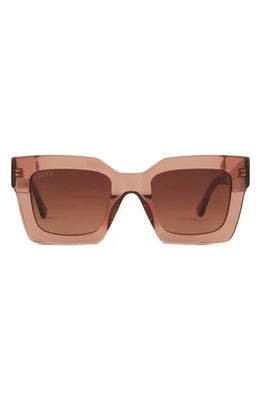 DIFF Dani 52mm Gradient Square Sunglasses in Brown Gradient