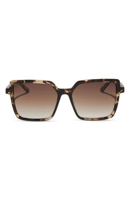 DIFF Esme 53mm Gradient Square Sunglasses in Brown Gradient