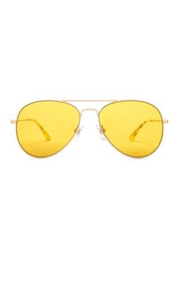 DIFF EYEWEAR Cruz Sunglasses in Yellow.